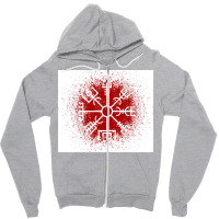 Vegvisir Red Spray  Yellow Blue Zipper Hoodie | Artistshot