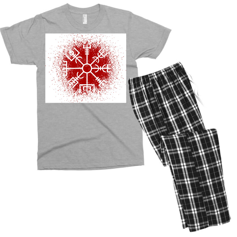 Vegvisir Red Spray  Yellow Blue Men's T-shirt Pajama Set | Artistshot