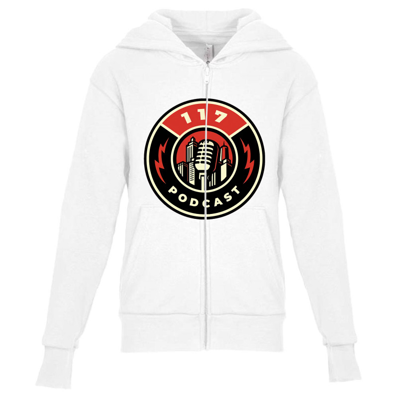 One Hundred Seventeen Podcast-m65i4 Youth Zipper Hoodie by yammerbetween10 | Artistshot