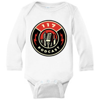 One Hundred Seventeen Podcast-m65i4 Long Sleeve Baby Bodysuit | Artistshot