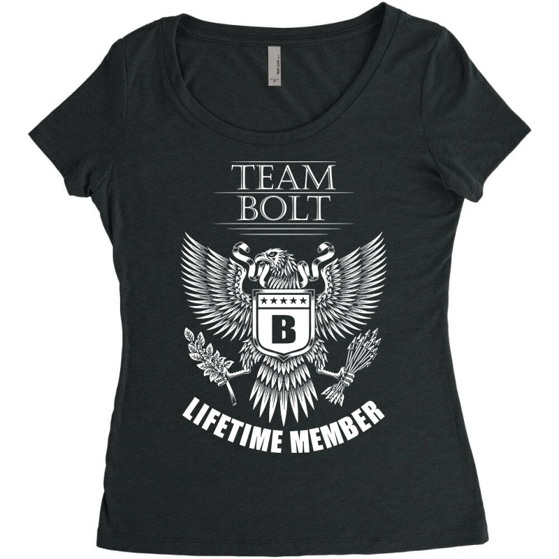 Bolt Name Team Shirt Bolt Lifetime Member Women's Triblend Scoop T-shirt by denverhumans58 | Artistshot