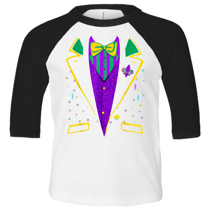 Mardi Gras Tuxedo Costume Carnival Parade Design T Shirt Toddler 3/4 Sleeve Tee | Artistshot