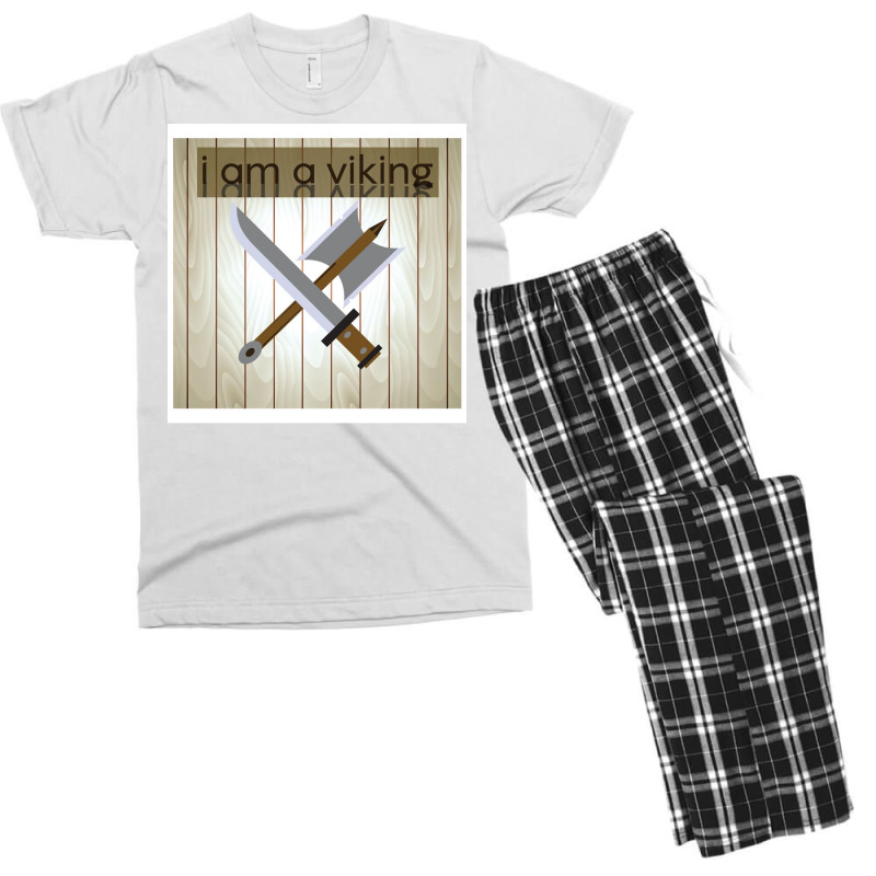 Viking  Retro Tumblr Men's T-shirt Pajama Set | Artistshot