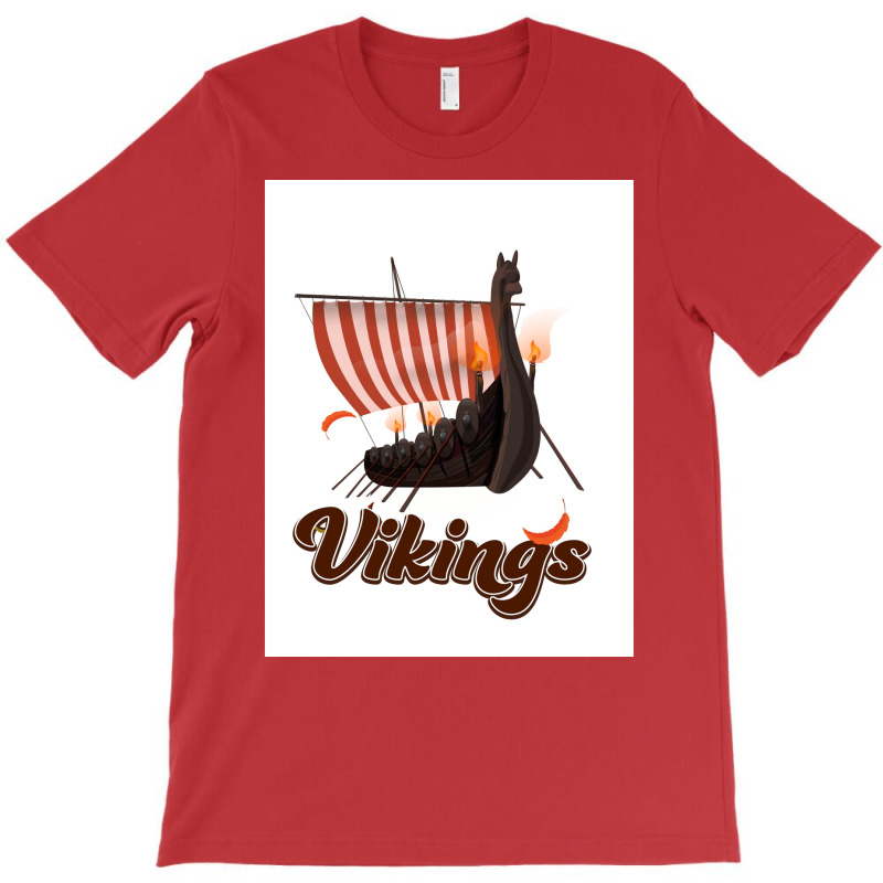 Vikings  Green Retro T-shirt | Artistshot