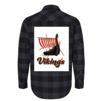 Vikings  Green Retro Flannel Shirt | Artistshot