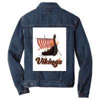 Vikings  Green Retro Men Denim Jacket | Artistshot