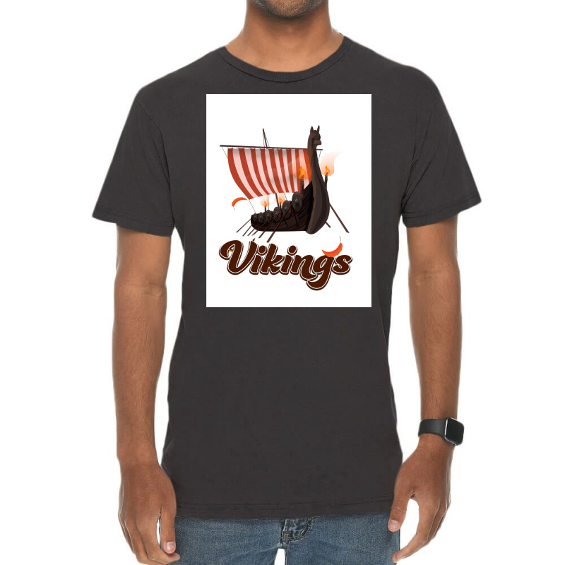 Vikings  Green Retro Vintage T-shirt | Artistshot