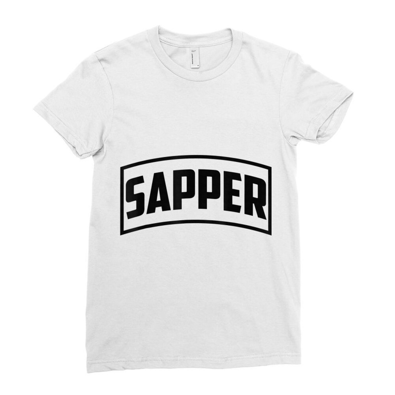 Sapper Tab   Combat Engineer T Shirt Ladies Fitted T-Shirt by hamlerf | Artistshot