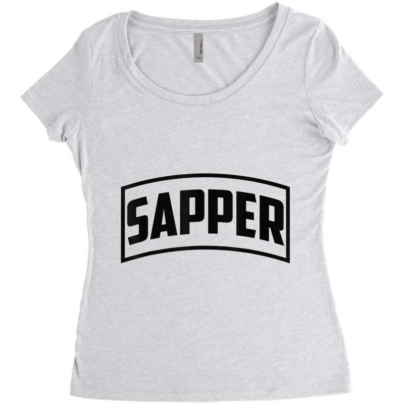 Sapper Tab   Combat Engineer T Shirt Women's Triblend Scoop T-shirt by hamlerf | Artistshot