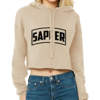 Sapper Tab   Combat Engineer T Shirt Cropped Hoodie | Artistshot