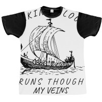 Viking Blood Runs Through My Veins Boat Norway Denmark Scandinavia  Bo Graphic T-shirt | Artistshot