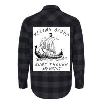 Viking Blood Runs Through My Veins Boat Norway Denmark Scandinavia  Bo Flannel Shirt | Artistshot