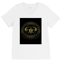 Viking Design  Vintage Aesthetic V-neck Tee | Artistshot