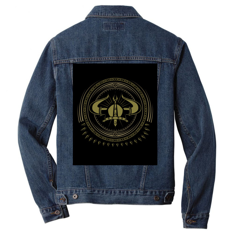 Viking Design  Vintage Aesthetic Men Denim Jacket | Artistshot