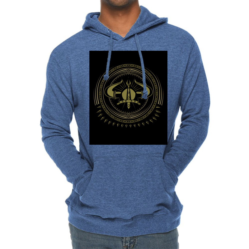 Viking Design  Vintage Aesthetic Lightweight Hoodie | Artistshot