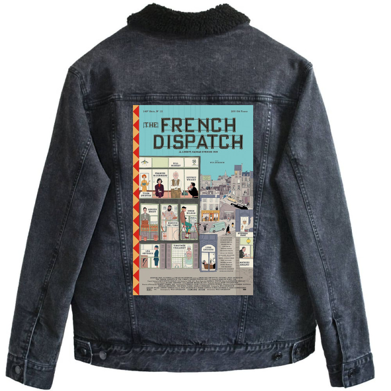 The French Dispatch (2021) Unisex Sherpa-Lined Denim Jacket by ritaross | Artistshot