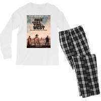 Once Upon A Time In The West Poster Men's Long Sleeve Pajama Set | Artistshot