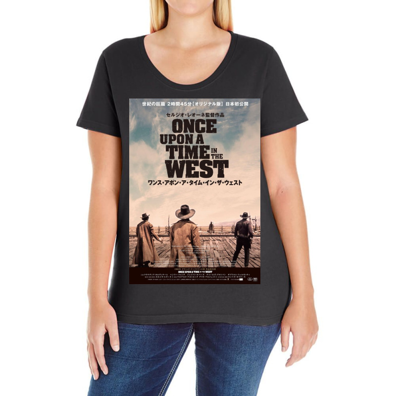 Once Upon A Time In The West Poster Ladies Curvy T-Shirt by renisaly | Artistshot