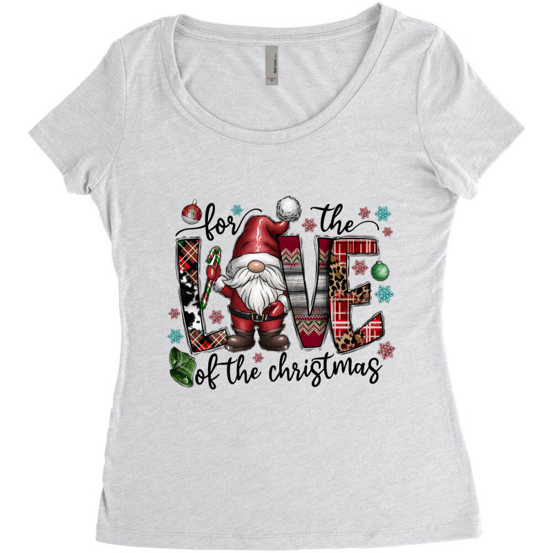 Christmas Full Of Love Women's Triblend Scoop T-shirt | Artistshot