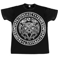 Viking Fenriswolf Fenrir Emblem Norse Mythology  Yellow Graphic T-shirt | Artistshot