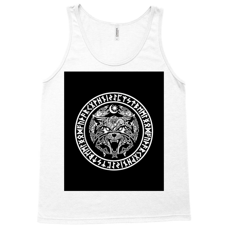 Viking Fenriswolf Fenrir Emblem Norse Mythology  Yellow Tank Top | Artistshot