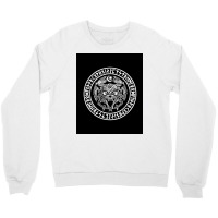 Viking Fenriswolf Fenrir Emblem Norse Mythology  Yellow Crewneck Sweatshirt | Artistshot