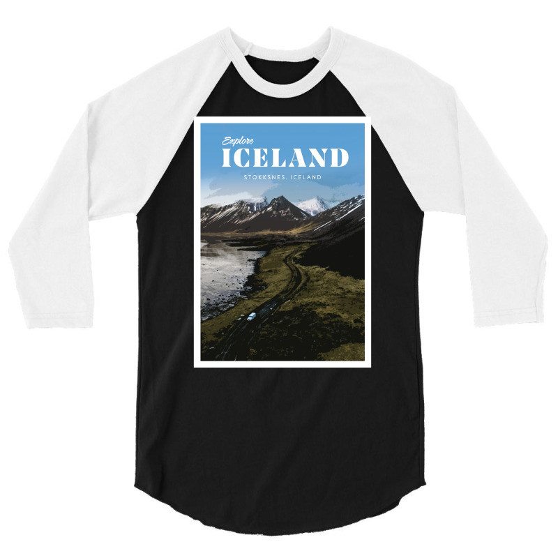 Visit Stokksnes Iceland  Cool Music 3/4 Sleeve Shirt | Artistshot