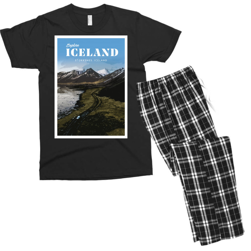 Visit Stokksnes Iceland  Cool Music Men's T-shirt Pajama Set | Artistshot