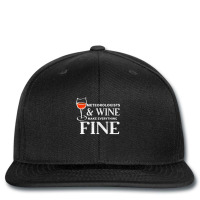 Meteorologists And Wine Make Everything Fine Meteorologist Printed Hat | Artistshot