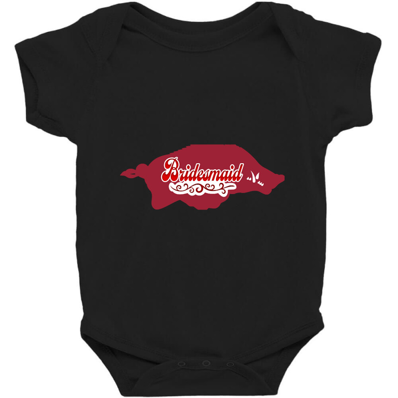 Arkansas Bridesmaid - Bachelorette Party Shirt Design With Vintage, Pu Baby Bodysuit | Artistshot