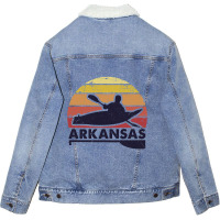 Arkansas Kayaking Gift Unisex Sherpa-lined Denim Jacket | Artistshot