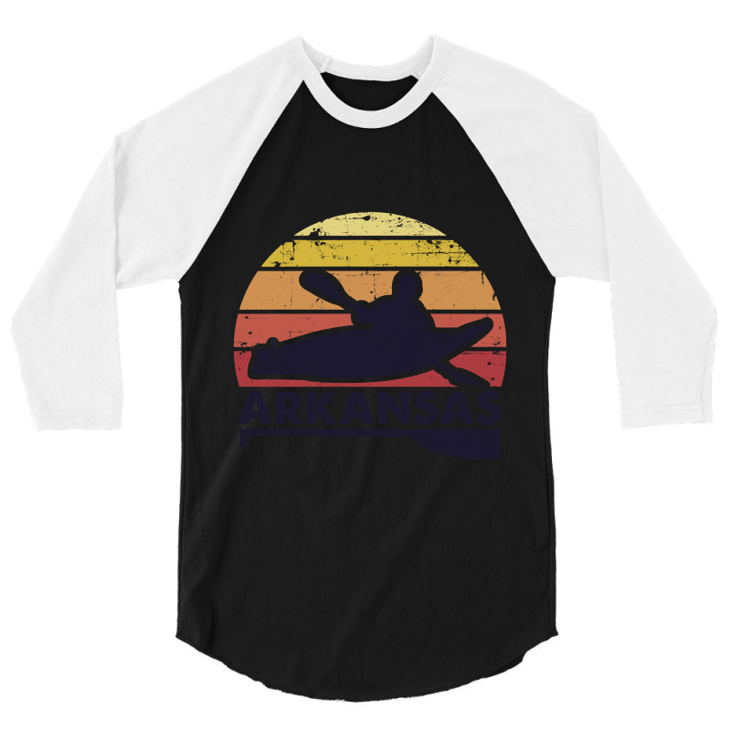 Arkansas Kayaking Gift 3/4 Sleeve Shirt by fumbledeafness270 | Artistshot