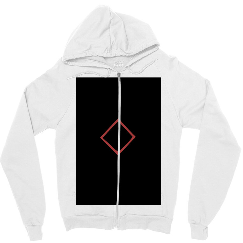 Viking Norse Rune Ingwaz Simple Red Amp Black  Cute Humor Zipper Hoodie | Artistshot