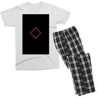 Viking Norse Rune Ingwaz Simple Red Amp Black  Cute Humor Men's T-shirt Pajama Set | Artistshot