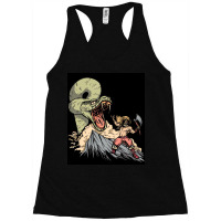 World Snake Jormungandr Fighting Viking Norse  Quote Red Racerback Tank | Artistshot