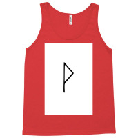 Viking Norse Rune Wunjo Simple Black Amp White  Red Cool Tank Top | Artistshot