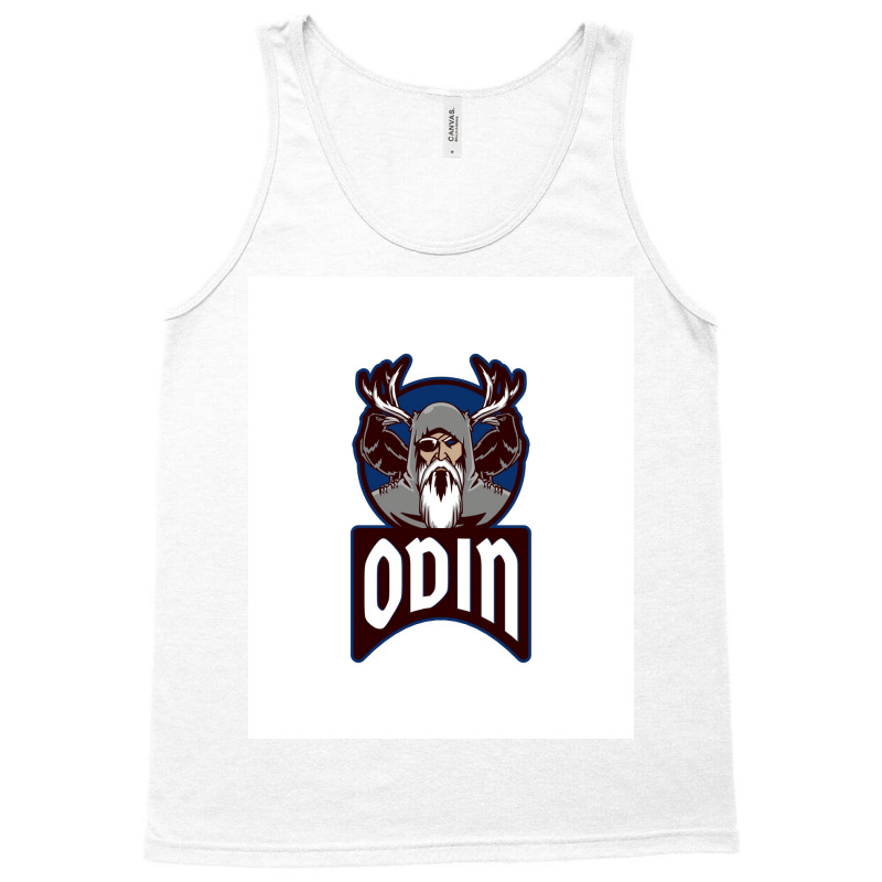 Viking Odin Norse God  Blue 70s Tank Top | Artistshot