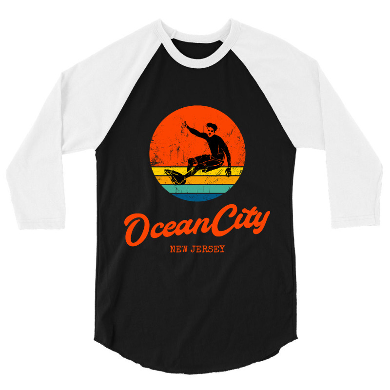 Ocean City New Jersey 3/4 Sleeve Shirt by mrbigzeroht | Artistshot