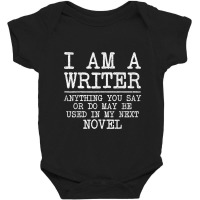 Cool Writer Art For Men Women Novel Author Writing Novelist Baby Bodysuit | Artistshot