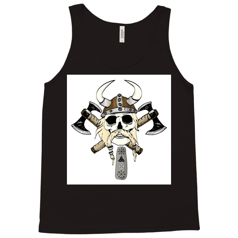 Viking Red Hipster Tank Top | Artistshot