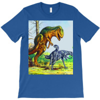 Allosaurus Vs Dryosaurus Poster Music T-shirt | Artistshot