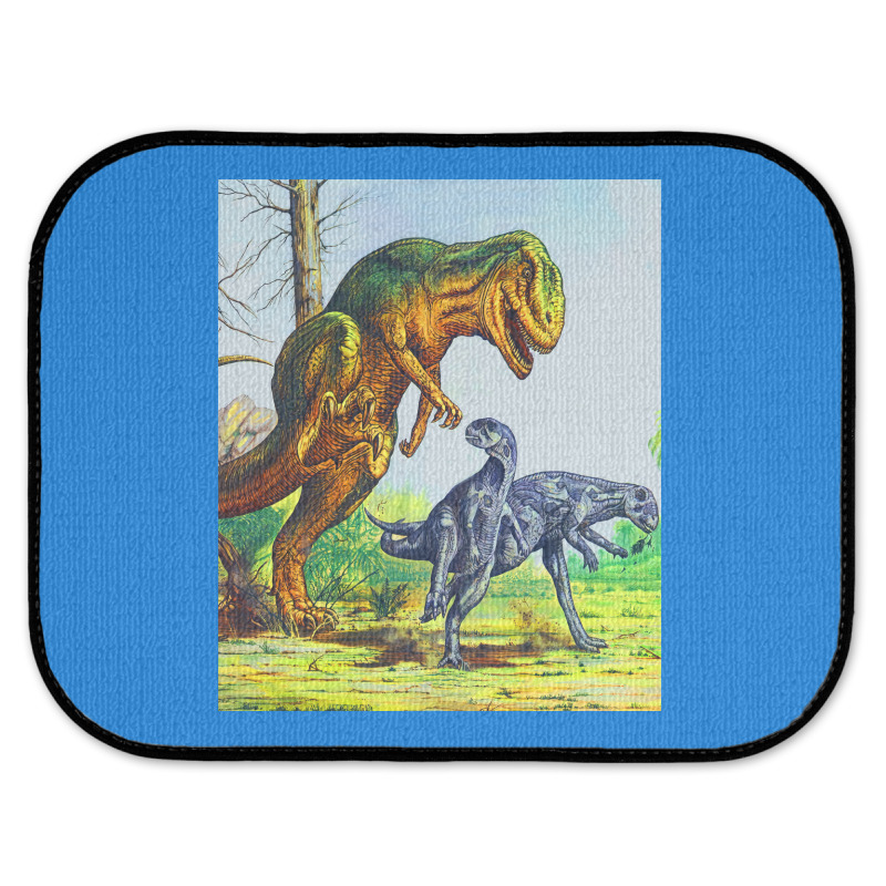 Allosaurus Vs Dryosaurus Poster Music Rear Car Mat | Artistshot