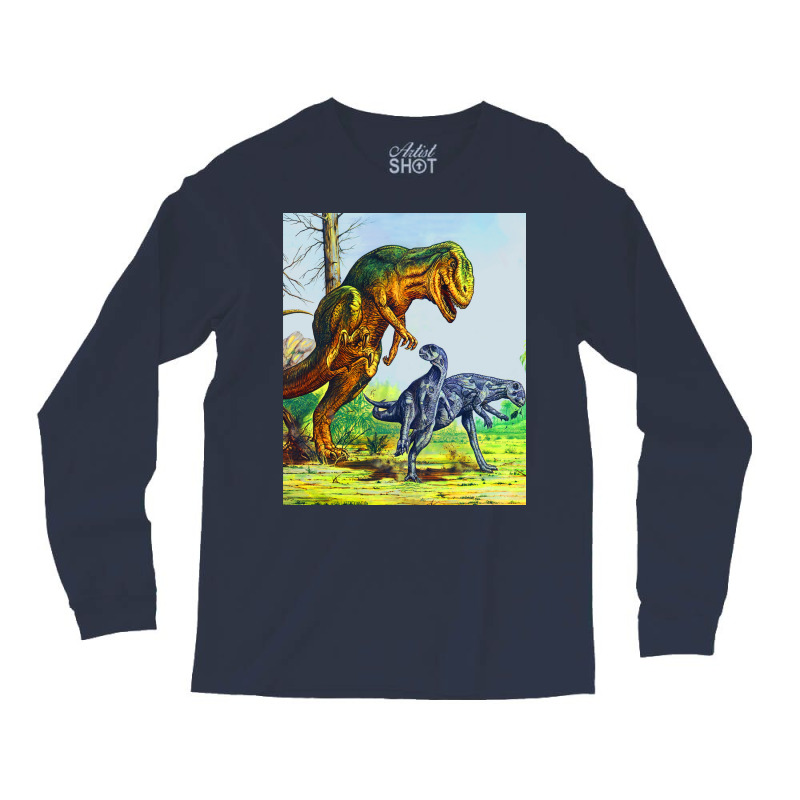 Allosaurus Vs Dryosaurus Poster Music Long Sleeve Shirts | Artistshot