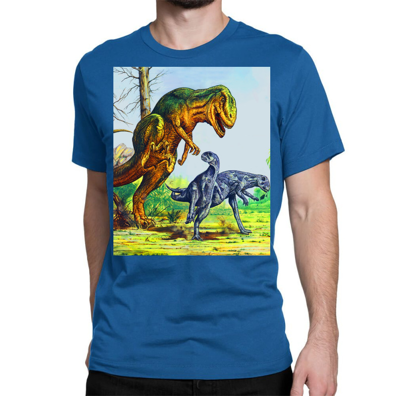 Allosaurus Vs Dryosaurus Poster Music Classic T-shirt | Artistshot