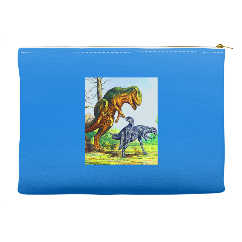 Allosaurus Vs Dryosaurus Poster Music Accessory Pouches | Artistshot