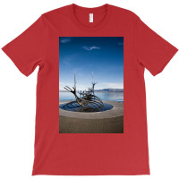 Viking Ship Sculpture Reykjavik Iceland  Aesthetic Hipster T-shirt | Artistshot