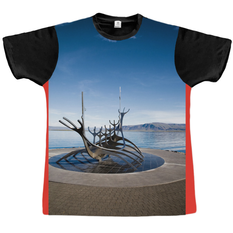 Viking Ship Sculpture Reykjavik Iceland  Aesthetic Hipster Graphic T-shirt | Artistshot