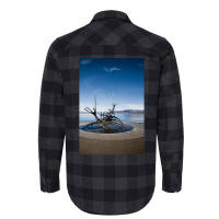 Viking Ship Sculpture Reykjavik Iceland  Aesthetic Hipster Flannel Shirt | Artistshot