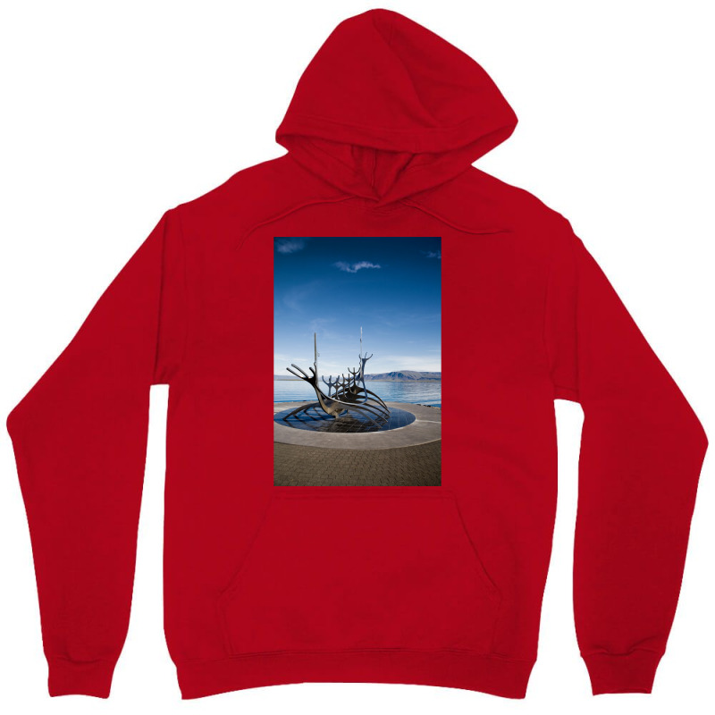 Viking Ship Sculpture Reykjavik Iceland  Aesthetic Hipster Unisex Hoodie | Artistshot