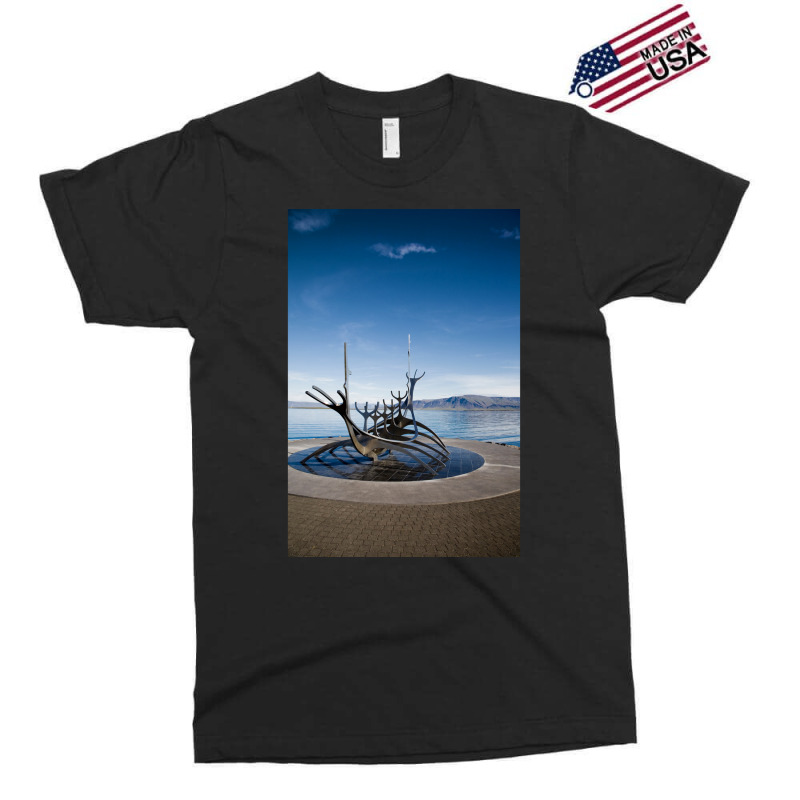 Viking Ship Sculpture Reykjavik Iceland  Aesthetic Hipster Exclusive T-shirt | Artistshot